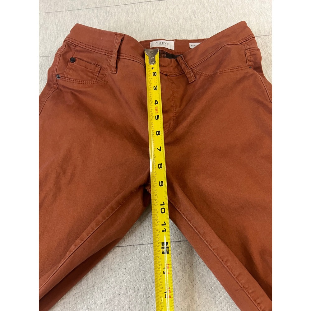 Curve Appeal Minimalist Jegging Rust Orange Skinny Pants Women Size 4/27 - Picture 7 of 9